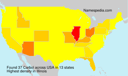 Surname Carbol in USA