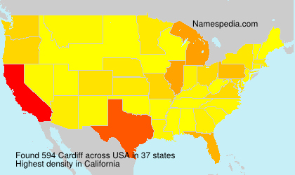 Surname Cardiff in USA