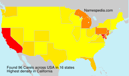 Surname Carels in USA