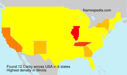 Surname Carlig in USA