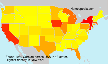 Surname Carolan in USA