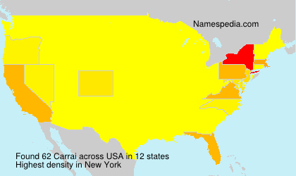 Surname Carrai in USA