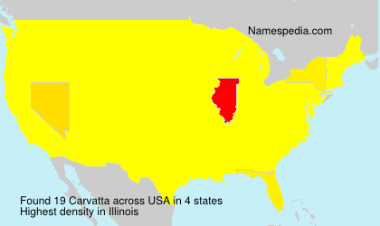 Surname Carvatta in USA
