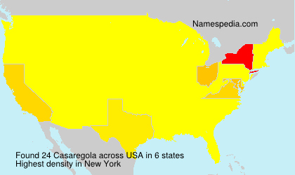 Surname Casaregola in USA