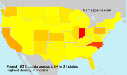 Surname Cassida in USA