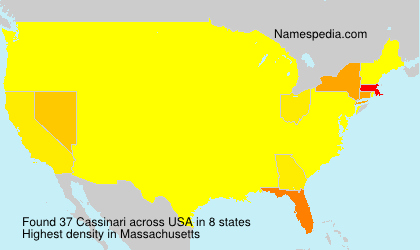Surname Cassinari in USA