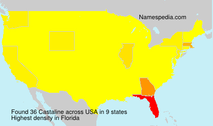 Surname Castaline in USA