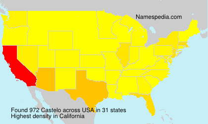 Surname Castelo in USA
