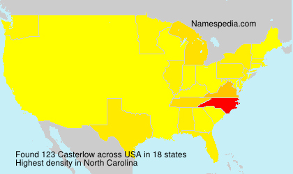 Surname Casterlow in USA