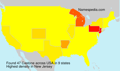 Surname Castone in USA