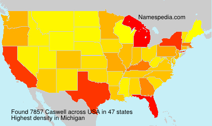Surname Caswell in USA