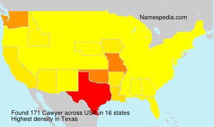 Surname Cawyer in USA