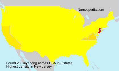 Surname Cayanong in USA