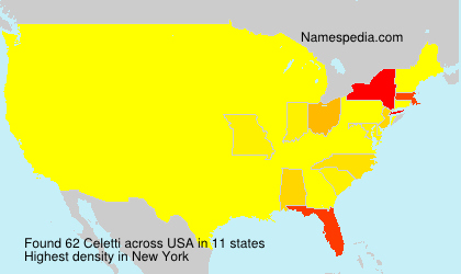 Surname Celetti in USA