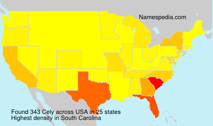 Surname Cely in USA