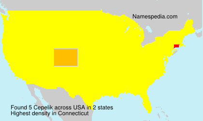 Surname Cepelik in USA
