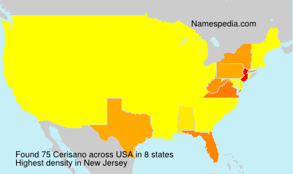 Surname Cerisano in USA