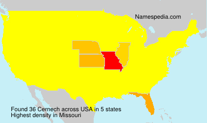 Surname Cernech in USA