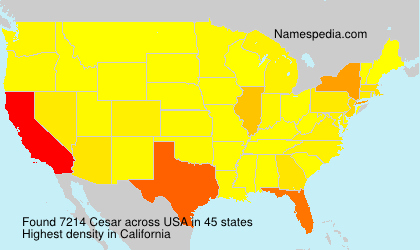 Surname Cesar in USA