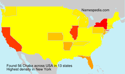 Surname Chaba in USA