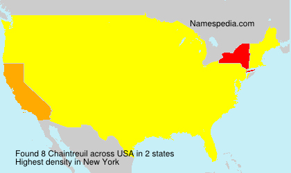 Surname Chaintreuil in USA