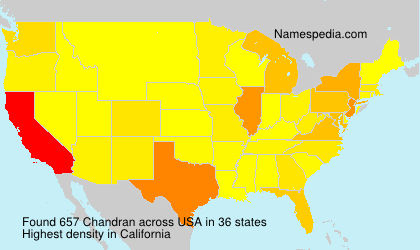 Surname Chandran in USA