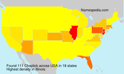 Surname Chaplick in USA