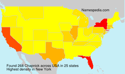 Surname Chapnick in USA