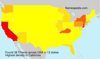 Surname Charas in USA