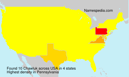 Surname Chawluk in USA
