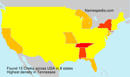 Surname Cheka in USA