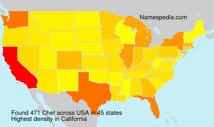 Surname Chet in USA
