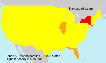 Surname Chiadmi in USA
