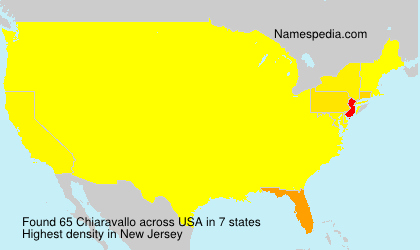Surname Chiaravallo in USA