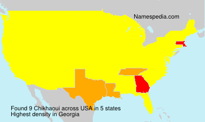 Surname Chikhaoui in USA