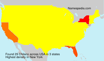 Surname Chilano in USA