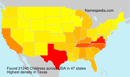 Surname Childress in USA