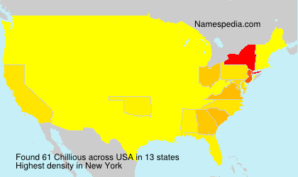 Surname Chillious in USA