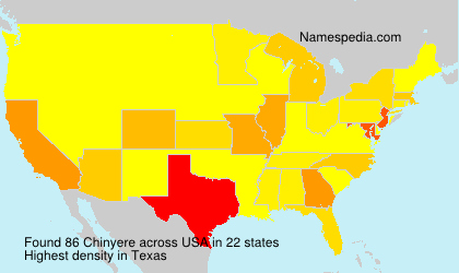 Surname Chinyere in USA