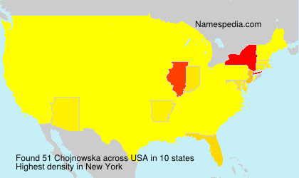 Surname Chojnowska in USA