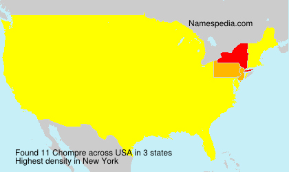 Surname Chompre in USA