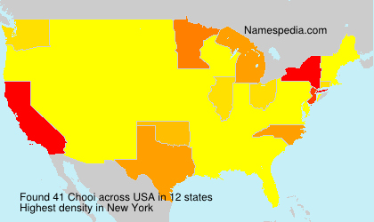 Surname Chooi in USA