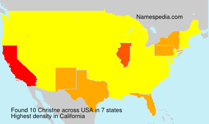 Surname Christne in USA