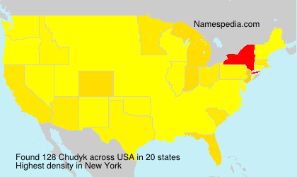 Surname Chudyk in USA