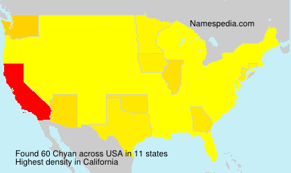 Surname Chyan in USA