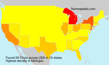 Surname Chyla in USA