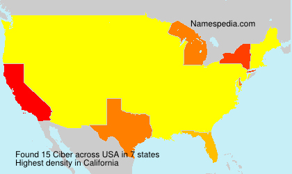 Surname Ciber in USA