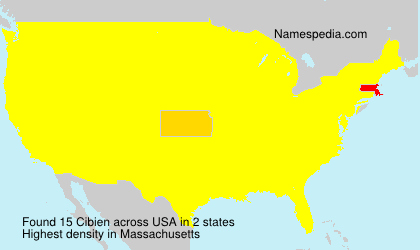 Surname Cibien in USA