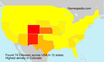 Surname Cillessen in USA