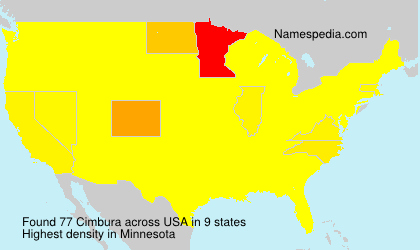 Surname Cimbura in USA